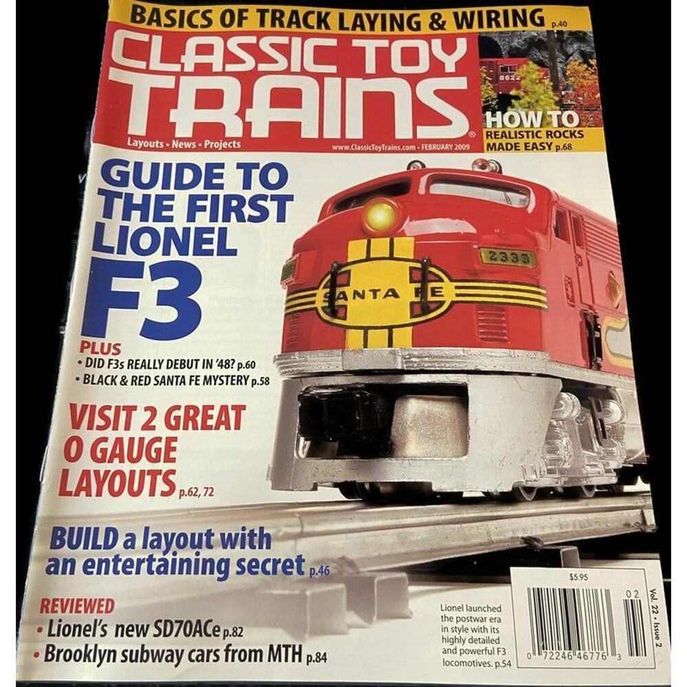 Classic Toy Trains February 2009 Guide To The First Lionel F3 Realistic Rocks